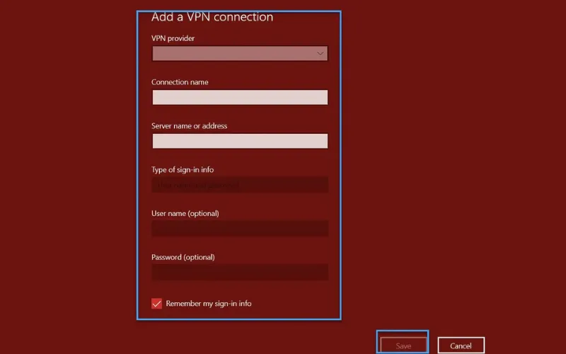 How to change VPN on laptop running Windows 11